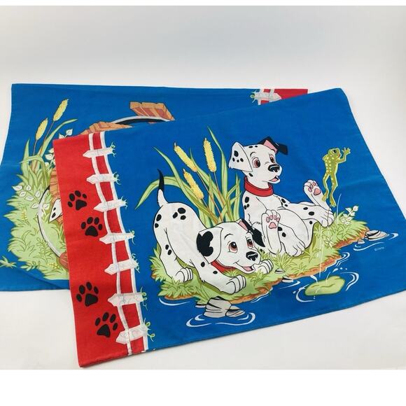 Set Disney 101 DALMATIONS Movie Pillow Cases Dog Pond Duck Puppies Standard 2 Si - Picture 4 of 13